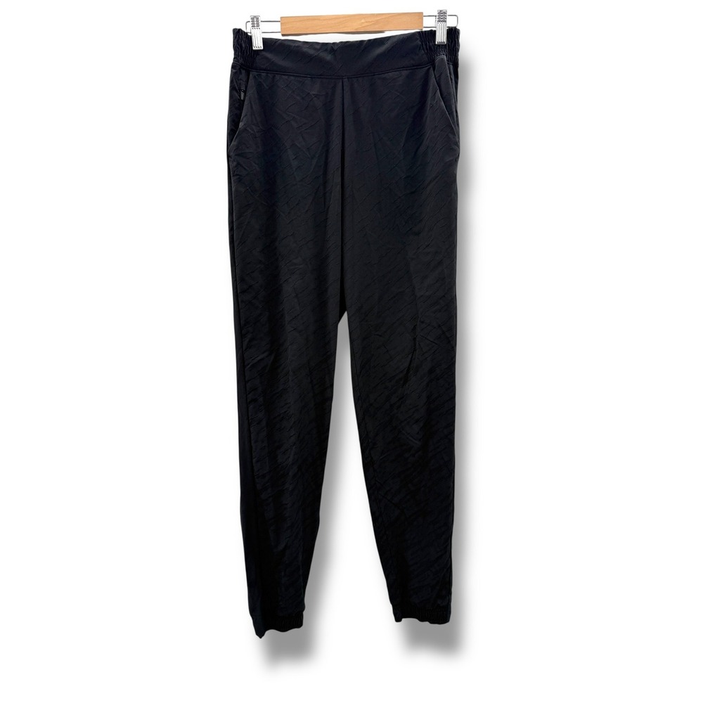 Athleta Brooklyn Textured‎ Jogger Womens 10T Black High Rise Tapered Active